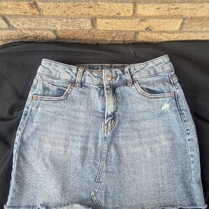 Classic Blue Denim Skirt